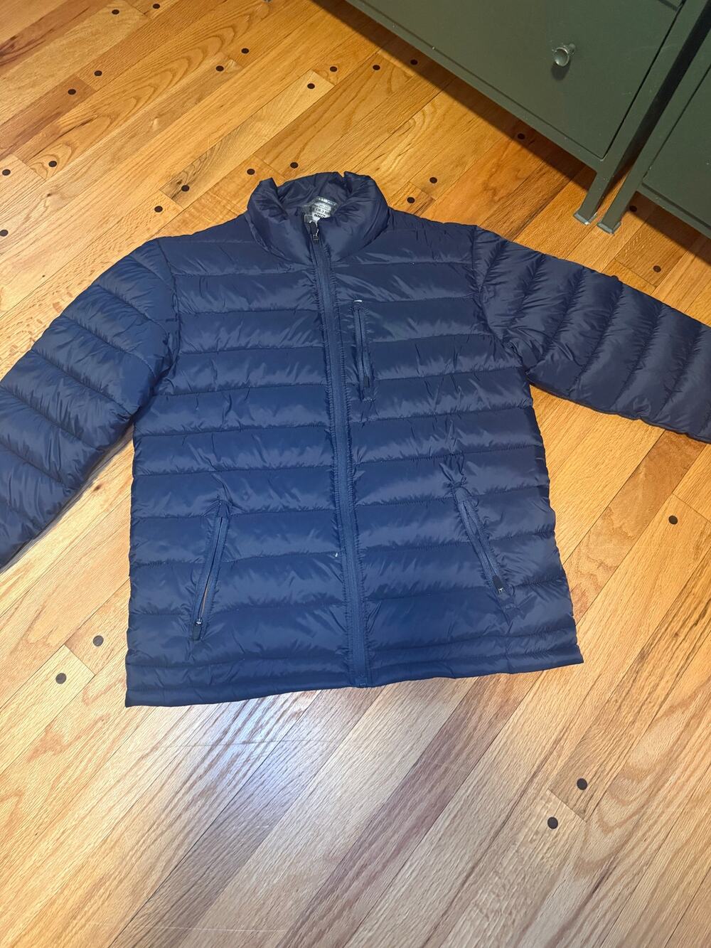 NEW Bass Creek Outfitters Feather Down Puffer Jacket Mens L Navy NWT